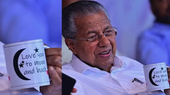 കപ്പിലെ ഇംഗ്ലീഷ് തെറ്റി! പിണറായിക്ക് ട്രോള്‍ മഴ !  മുഖ്യമന്ത്രിയെ വാഴ്ത്തുപാട്ടുകാര്‍ അബദ്ധത്തില്‍ ചാടിച്ചു.