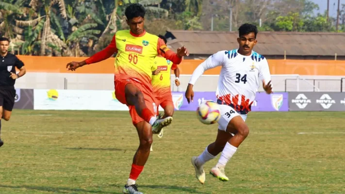 സന്തോഷ് ട്രോഫിയില്‍ കേരളത്തിന്റെ കിരീടമോഹം പൊലിഞ്ഞു!  സര്‍വീസസിന് നാടകീയ വിജയം; 109-ാം മിനിറ്റില്‍ കേരളത്തിന്റെ നെഞ്ചുതകര്‍ത്ത് അഭിഷേക് പവാറിന്റെ ഗോള്‍