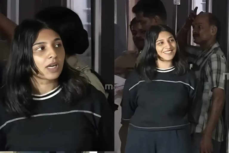 ക്രൂരത കാട്ടിയിട്ടും കുലുക്കമില്ല; ക്യാമറയ്ക്ക് മുന്നില്‍ ചിരിച്ചുല്ലസിച്ച് സഫീന; 'നല്ല ഫോട്ടോ എടുക്കണേ' എന്ന് പോലീസിനോടും മാധ്യമങ്ങളോടും പരിഹാസം