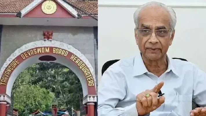 തിരുവിതാംകൂർ ദേവസ്വം ബോർഡ് പ്രസിഡന്റ് കെ. ജയകുമാറിന്റെ പേഴ്സണൽ അസിസ്റ്റന്റ് സുധീഷ് കുമാറിനെ മാറ്റി