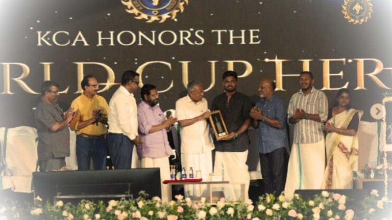 മംഗലപുരം ക്രിക്കറ്റ് സ്റ്റേഡിയം ഉദ്ഘാടനം ചെയ്തു; സഞ്ജു സാംസണ് ആവേശകരമായ ആദരം