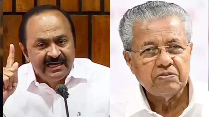 മുഖ്യമന്ത്രിയുടെ സമനില തെറ്റി, ‘ഡാഷ്’ പൂരിപ്പിച്ചിരുന്നെങ്കിൽ കേരളത്തിന് നാണക്കേടായേനെ; പിണറായിക്കെതിരെ  വി.ഡി. സതീശൻ