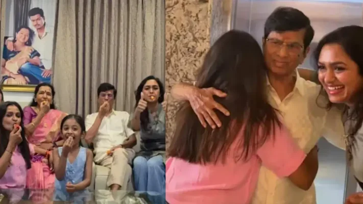 തമിഴ് രാഷ്ട്രീയത്തിൽ വിജയ് തരംഗം; പനയൂരിലെ വസതിയിൽ ആവേശോജ്ജ്വലമായ ആഘോഷം; ആശംസകളുമായി നടി തൃഷയും